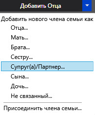 Название: Интерфейс для работы с супруг/супруга